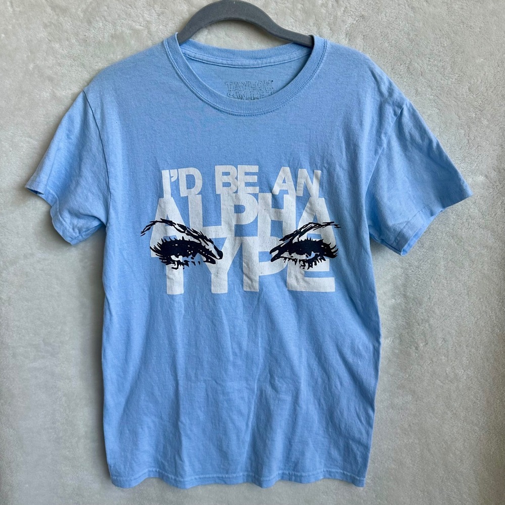Taylor Swift Official Merch Size S The Man I'd Be‎ An Alpha Type Eyes T-Shirt